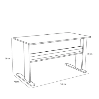 Forma Desk Natural by Hübsch – product photo 3 of 7