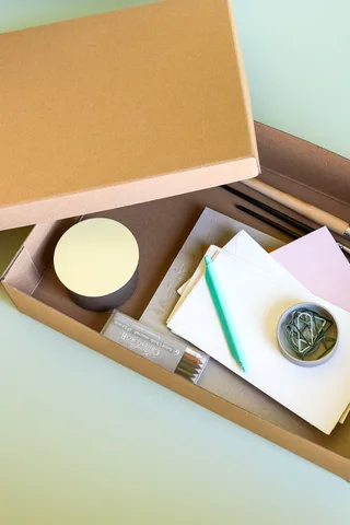 Storeit Storage Boxes Natural (set of 3) van Hübsch – sfeerfoto 4 van 6