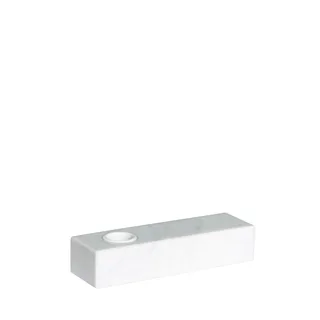 Brick Candleholder White by Hübsch – product photo 4 of 4