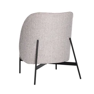 Area Lounge Chair Light grey van Hübsch – productfoto 3 van 6