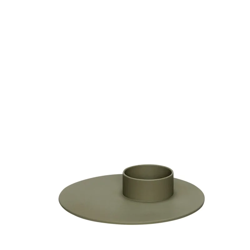 Soft Tealight Holder Green de Hübsch – photo du produit