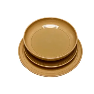Amare Dinner Plate Brown by Hübsch – product photo 1 of 6