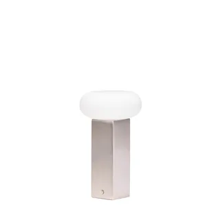 Low Portable Lamp Nickel van Hübsch – productfoto 2 van 2