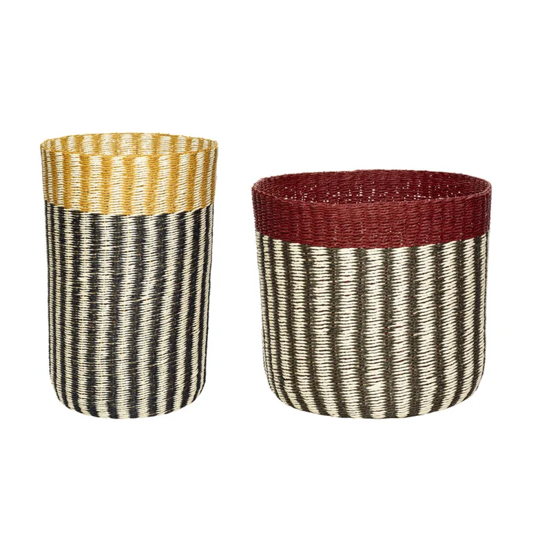 Vertigo Baskets Multicolour (set of 2) by Hübsch – product photo
