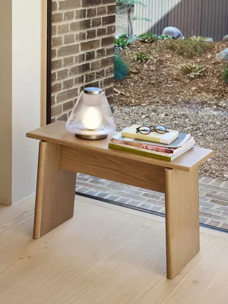 Baenk Stool Oak by Hübsch – interior photo 3 of 4