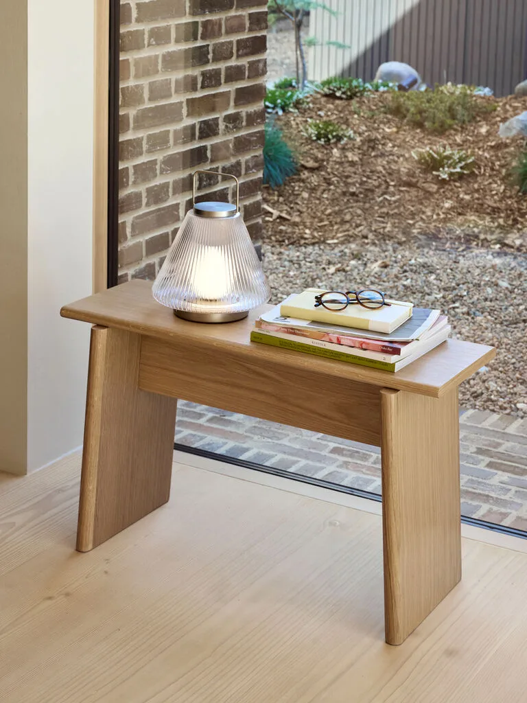 Baenk Stool Oak by Hübsch – interior photo 3 of 4