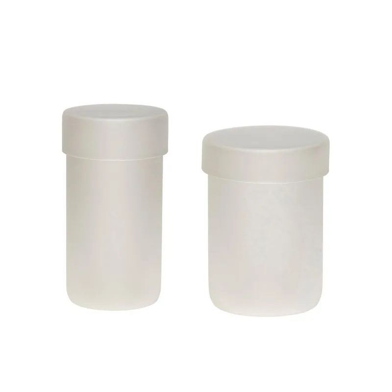 Pop Storage Jars Large Frosted (set of 2) van Hübsch – productfoto
