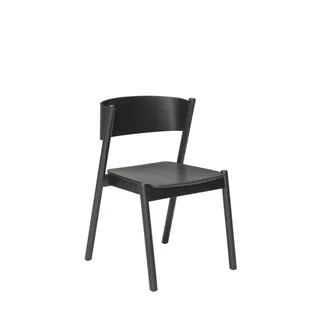Oblique Dining Chair Black by Hübsch – product photo 2 of 2