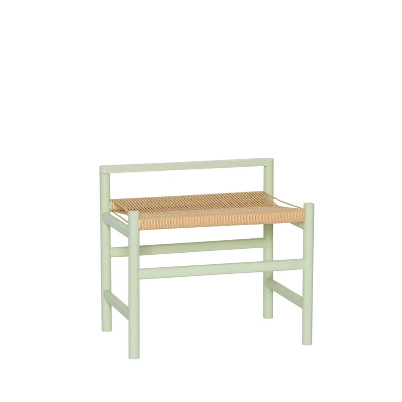 Heritage Bench Small Light green de Hübsch – photo du produit 5 sur 5