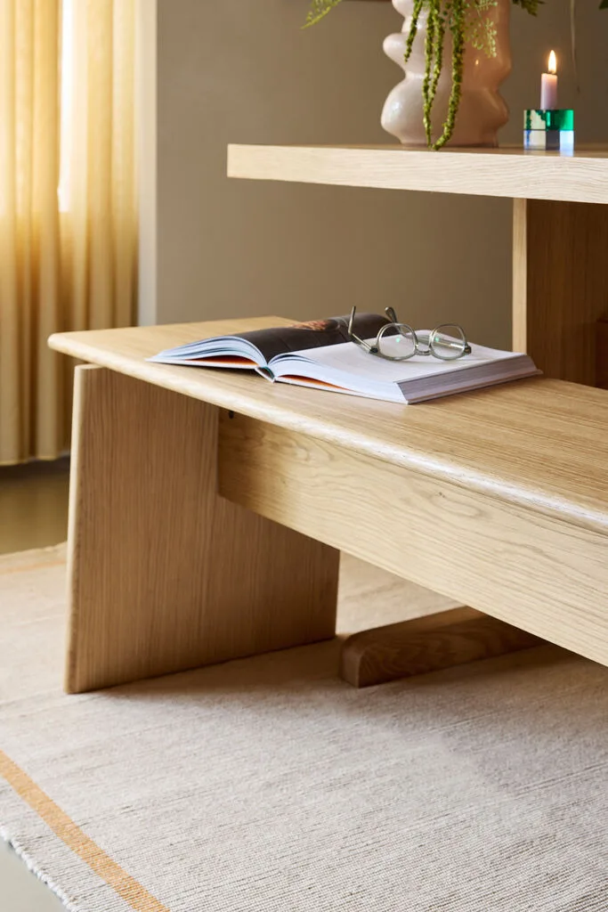 Baenk Bench Natural de Hübsch – photo d’ambiance 4 sur 6