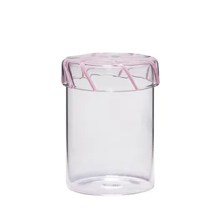 Heir Storage Jar Medium Pink by Hübsch – product photo 6 of 6