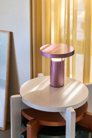 BringMe Portable Lamp Mini Metallic Pink by Hübsch – interior photo 1 of 2