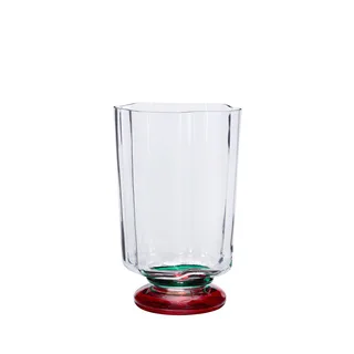 Verre Vase Green/Red by Hübsch – product photo 2 of 2