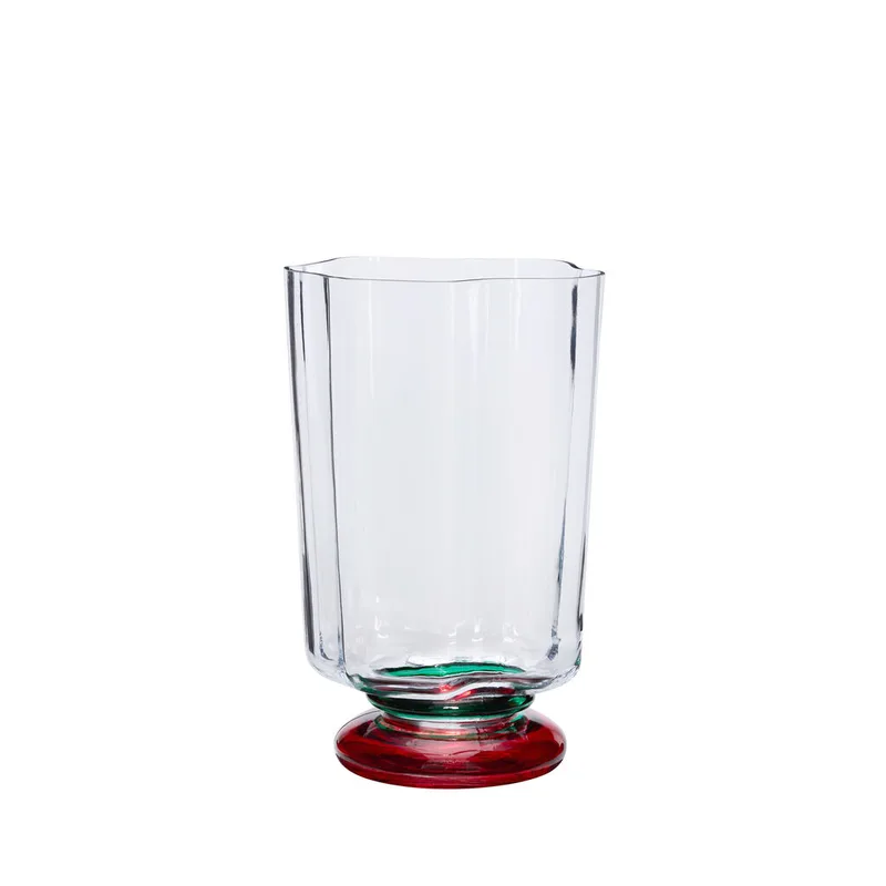 Verre Vase Green/Red by Hübsch – product photo 2 of 2
