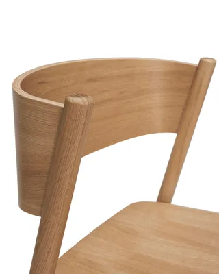 Oblique Dining Chair Natural by Hübsch – interior photo 1 of 7