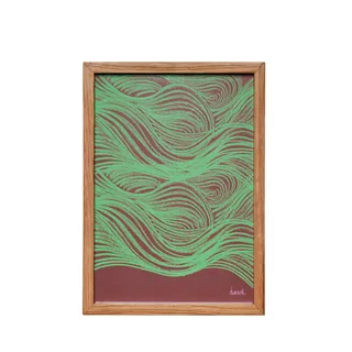 Hello Frame 21×30 Natural van Hübsch – productfoto 5 van 5