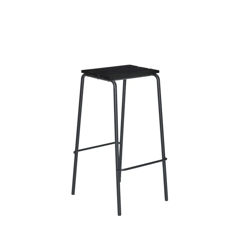 Stilt Bar Stool Black by Hübsch – product photo 5 of 5
