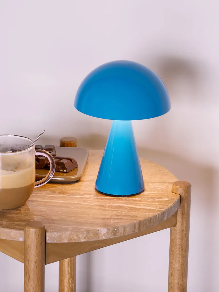 Mush Portable Lamp Blue by Hübsch – interior photo 1 of 6