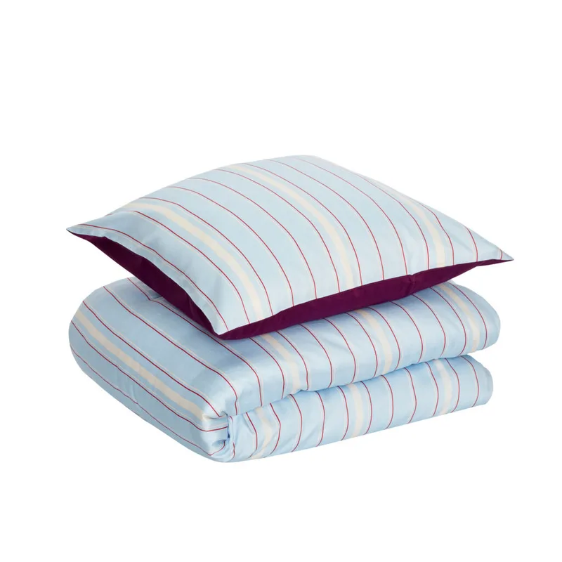 Solace Bed Linen 60X63 140X200 Light blue by Hübsch – product photo