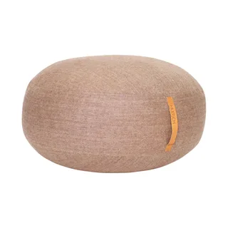 Mochi Pouffe Ø70 Brown by Hübsch – product photo 2 of 2