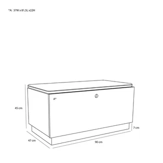 Alcove Bench Natural von Hübsch – Produktfoto 4 von 6