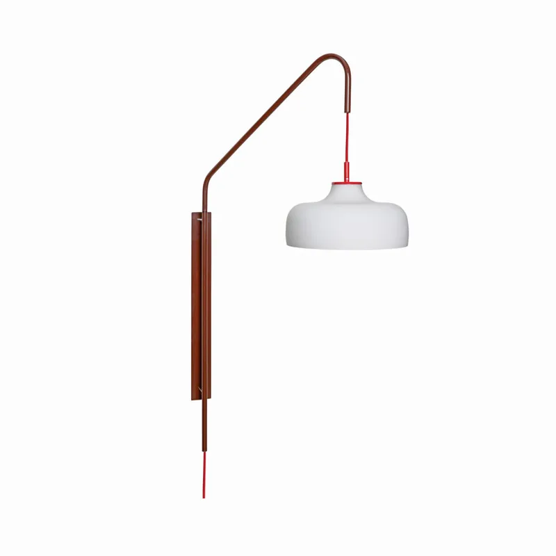Current Wall Lamp Red by Hübsch – product photo