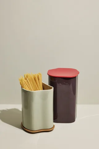 Amare Canister with Lid Large Burgundy/Red von Hübsch – Produktfoto 4 von 7