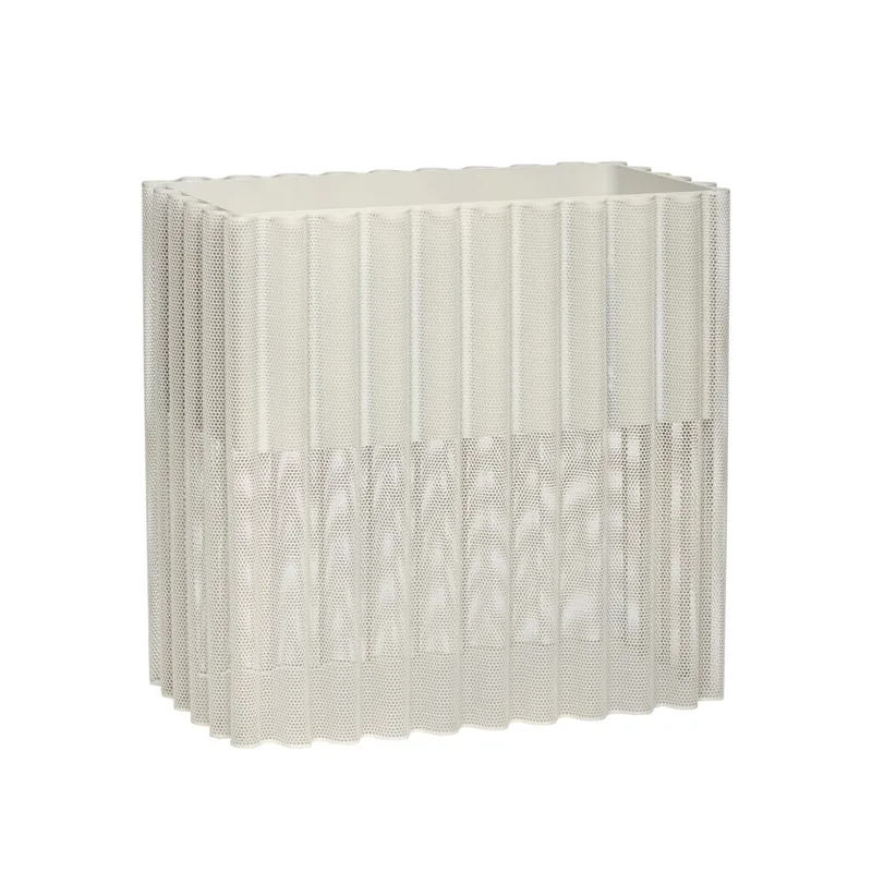 Flow Planter Light grey von Hübsch – Produktfoto