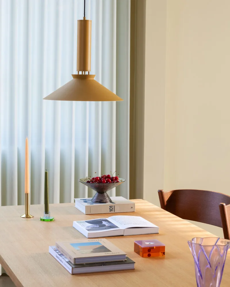 Coney Pendant Amber by Hübsch – interior photo 1 of 2