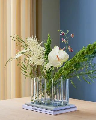 Umber Vase Clear von Hübsch – Ambientefoto 4 von 5