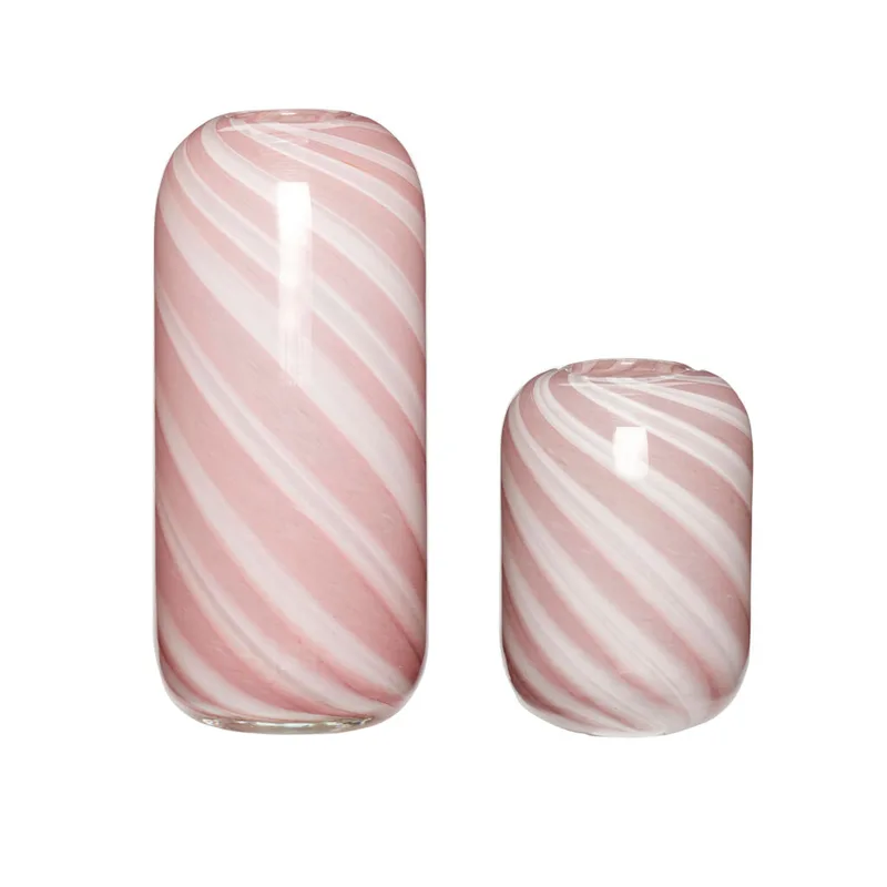 Candy Vases Pink (set of 2) by Hübsch – product photo