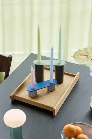 Modu Candleholder Multicolour (set of 2) by Hübsch – interior photo 2 of 5