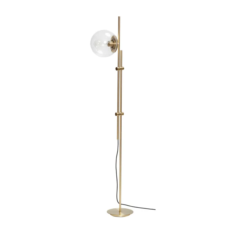 Bubble Floor Lamp Brass by Hübsch – product photo