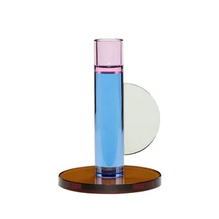 Astro Candlestick Blue van Hübsch – productfoto 2 van 2