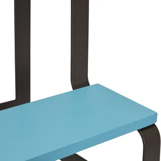 Step Stool Blue/Brown von Hübsch – Ambientefoto 1 von 6