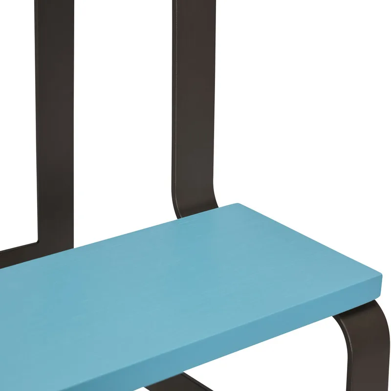 Step Stool Blue/Brown von Hübsch – Ambientefoto 1 von 6