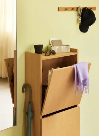 Cosplay Coatrack L60 cm Natural by Hübsch – interior photo 3 of 4