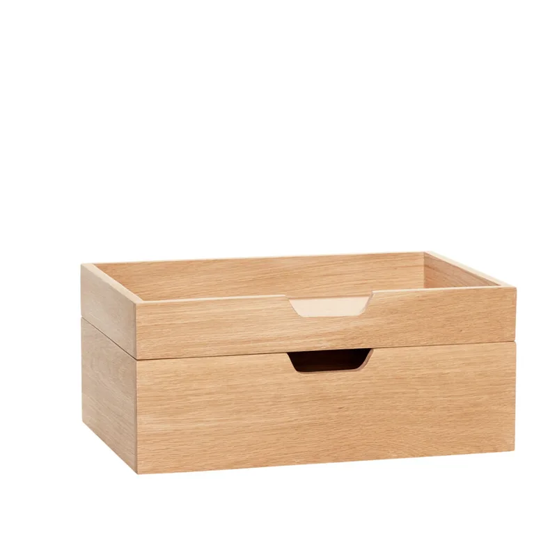 Note Storage Box Natural (set of 2) de Hübsch – photo du produit