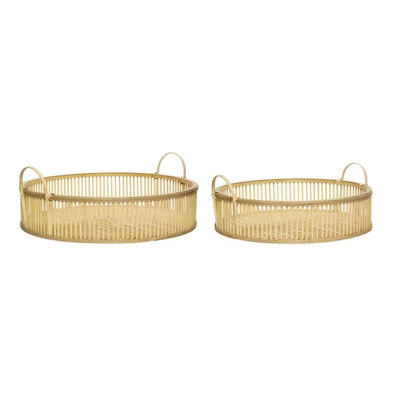 Fawn Trays Natural (set of 2) von Hübsch – Produktfoto