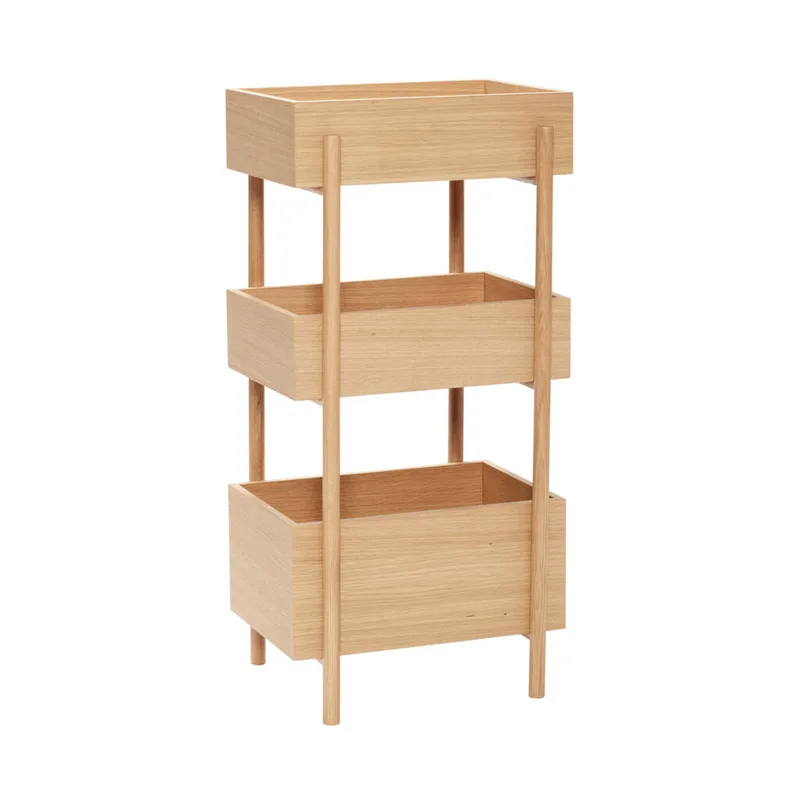 Stack Console Table Natural von Hübsch – Produktfoto