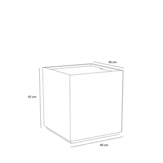 Vault Side Table/Storage Box Grey/Yellow by Hübsch – product photo 2 of 8