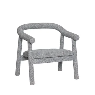 Ouli Lounge Chair Light Grey Melange von Hübsch – Produktfoto 7 von 7