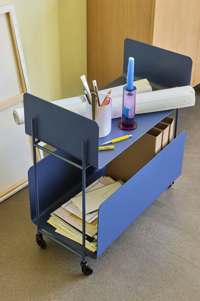 Ays Trolley Dark blue by Hübsch – interior photo 3 of 4