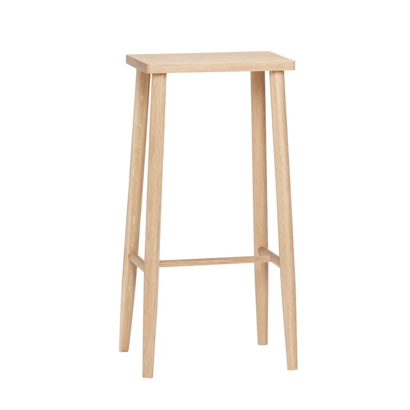 Folk Bar Stool Natural de Hübsch – photo du produit