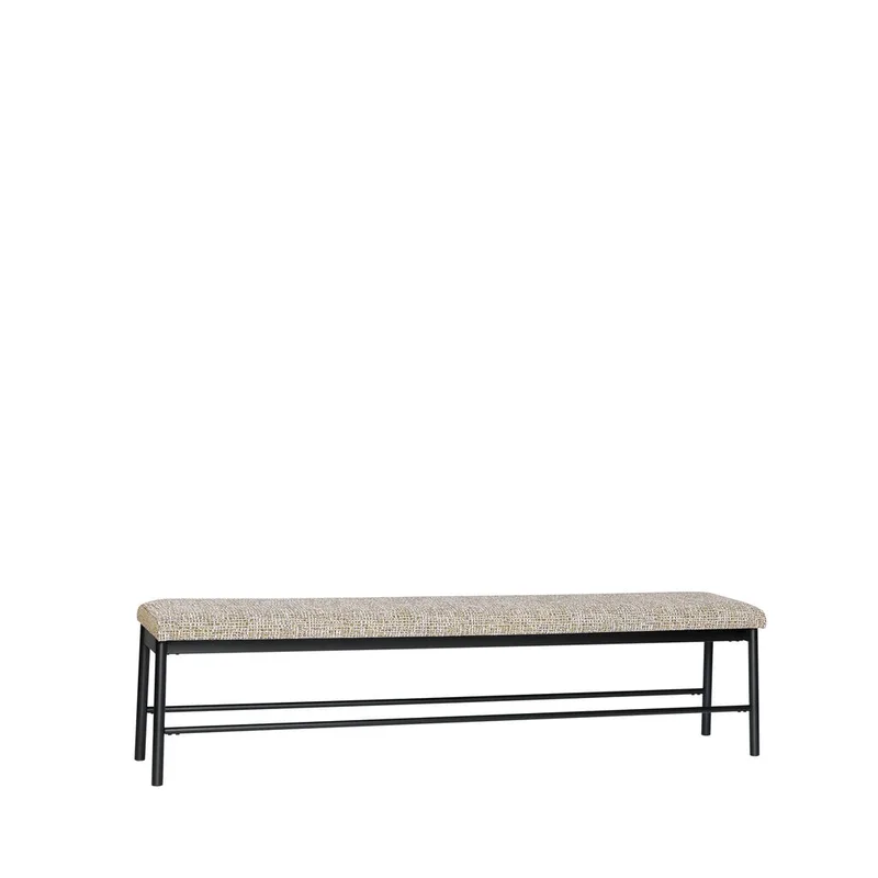Long Bench Light green de Hübsch – photo du produit 5 sur 5