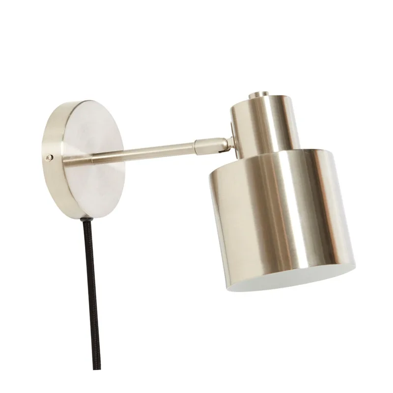 Fuse Wall Lamp Nickel by Hübsch – product photo