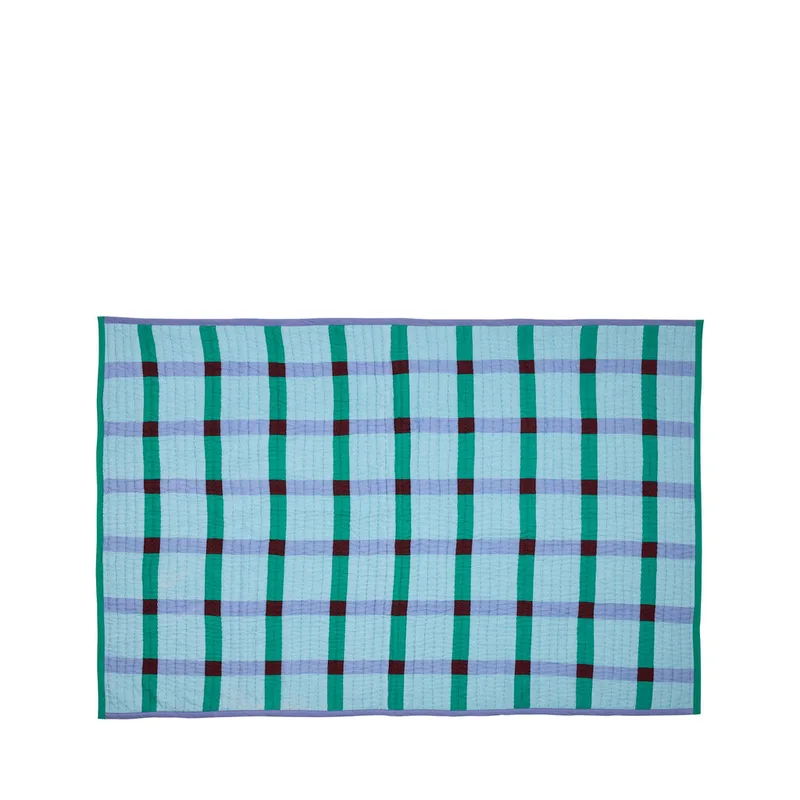 Tento Plaid Green van Hübsch – productfoto 4 van 4