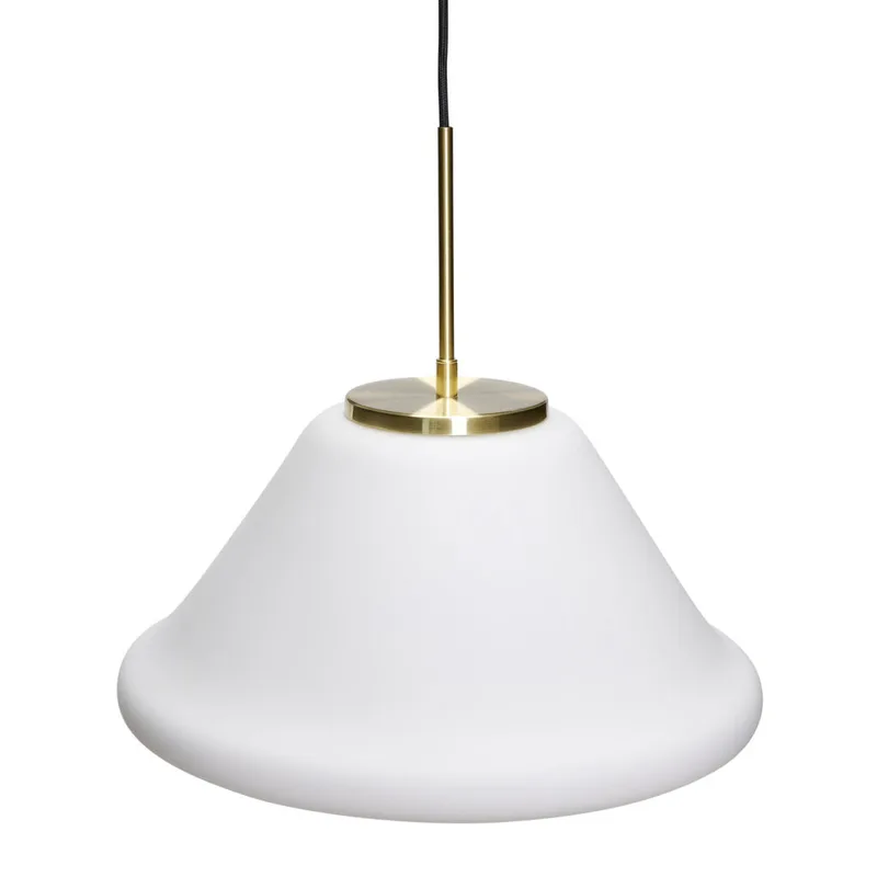 Muse Pendant Triangular White by Hübsch – product photo 2 of 4