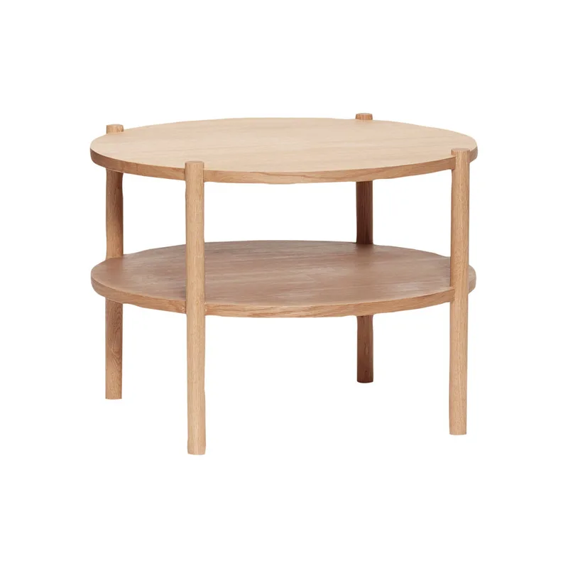 Acorn Coffee Table Round Natural von Hübsch – Produktfoto 2 von 2