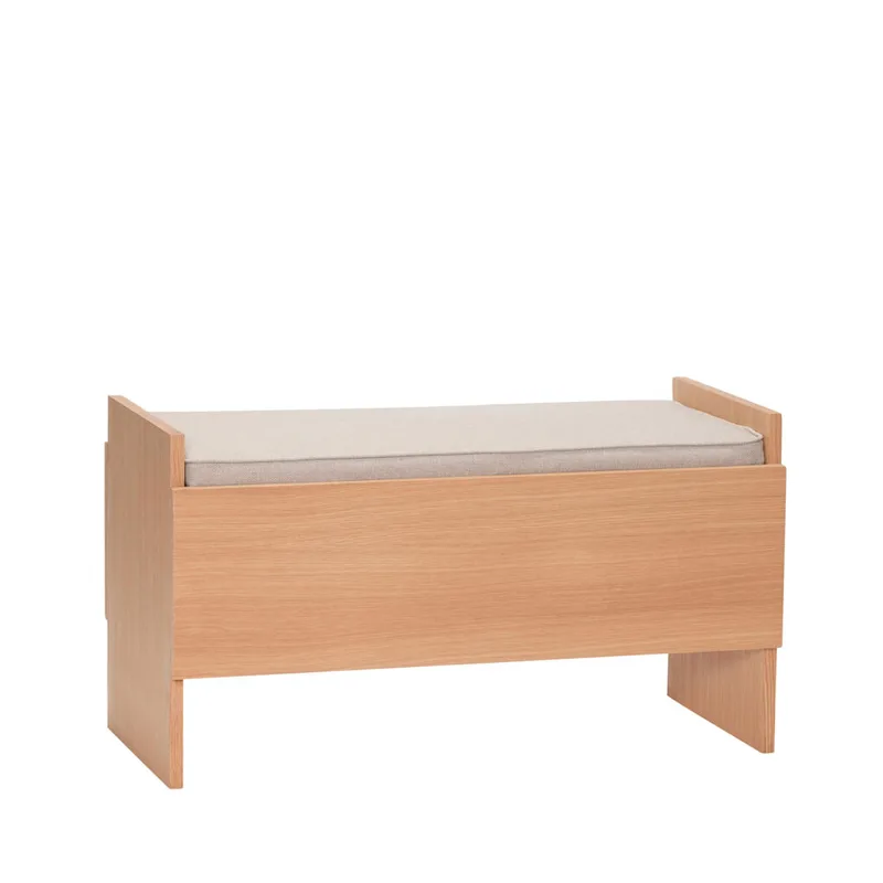Forma Bench Sand/Natural van Hübsch – productfoto 6 van 6